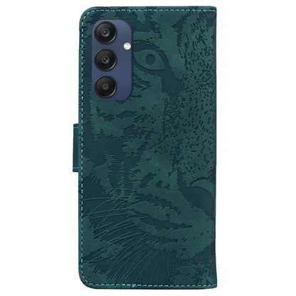 For Samsung Galaxy M35 5G Phone Case Leather Wallet Cover Tiger Imprint
