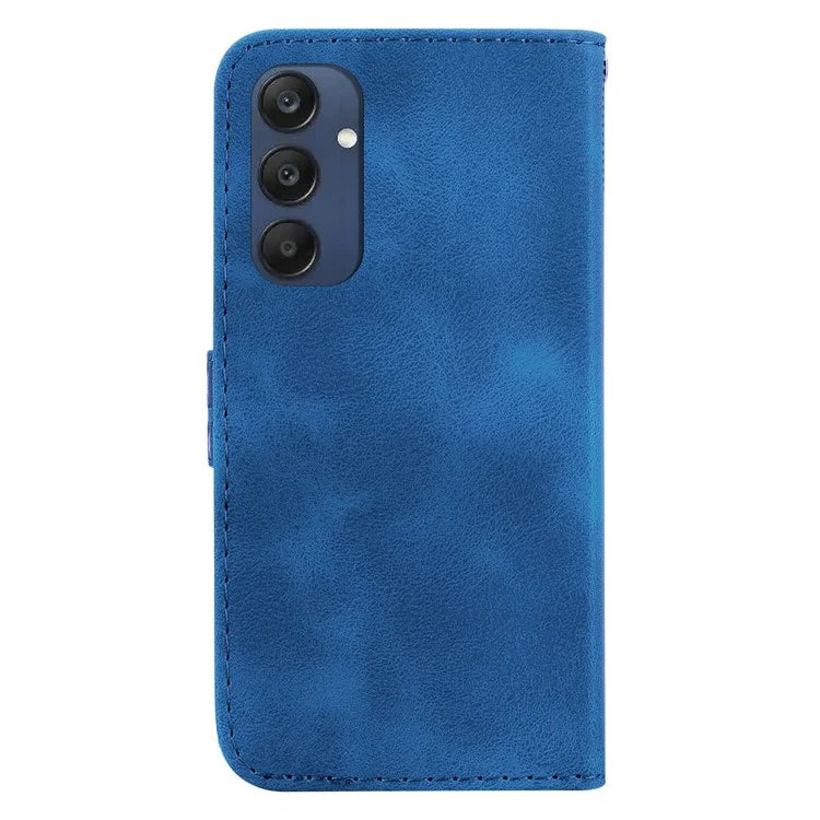 For Samsung Galaxy M35 5G Case 7-Shaped Pattern Imprint Leather Phone Cover