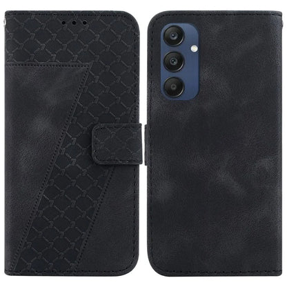 For Samsung Galaxy M35 5G Case 7-Shaped Pattern Imprint Leather Phone Cover