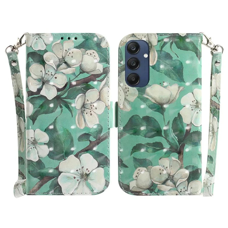 For Samsung Galaxy M35 5G Case Leather Wallet Phone Cover 3D Pattern Print