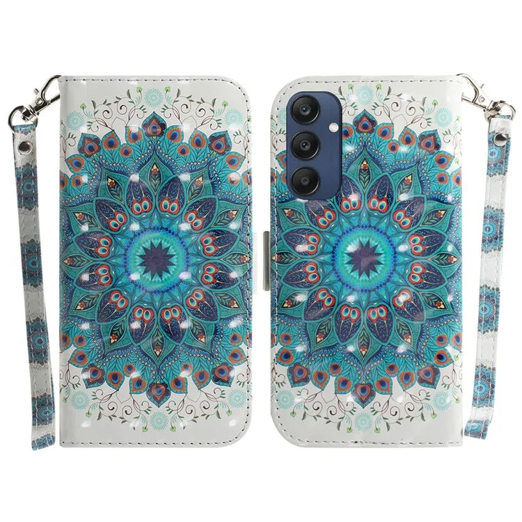 For Samsung Galaxy M35 5G Case Leather Wallet Phone Cover 3D Pattern Print