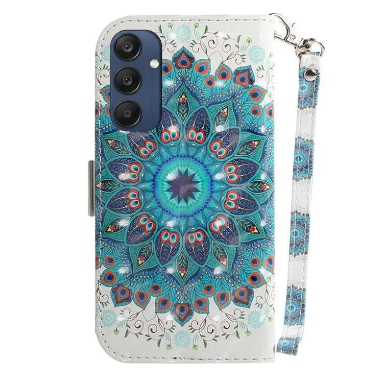 For Samsung Galaxy M35 5G Case Leather Wallet Phone Cover 3D Pattern Print