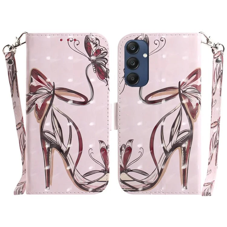 For Samsung Galaxy M35 5G Case Leather Wallet Phone Cover 3D Pattern Print
