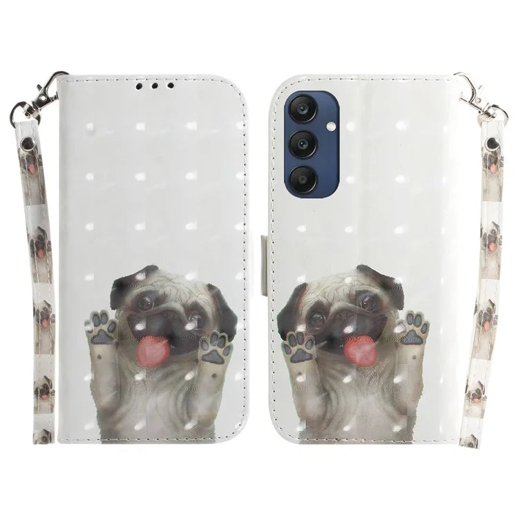 For Samsung Galaxy M35 5G Case Leather Wallet Phone Cover 3D Pattern Print
