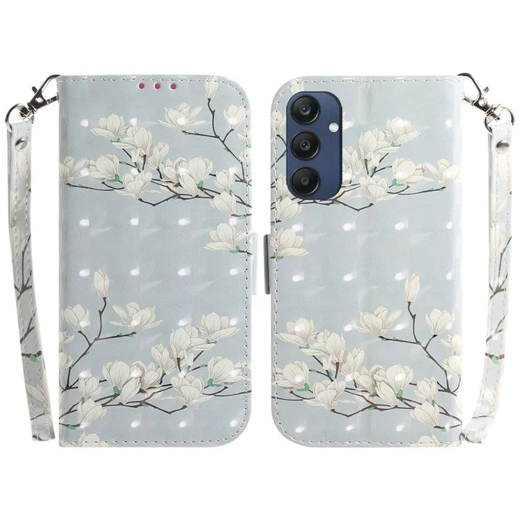 For Samsung Galaxy M35 5G Case Leather Wallet Phone Cover 3D Pattern Print