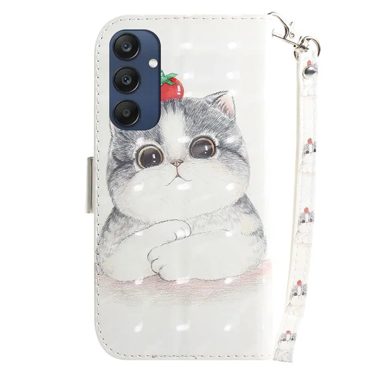 For Samsung Galaxy M35 5G Case Leather Wallet Phone Cover 3D Pattern Print