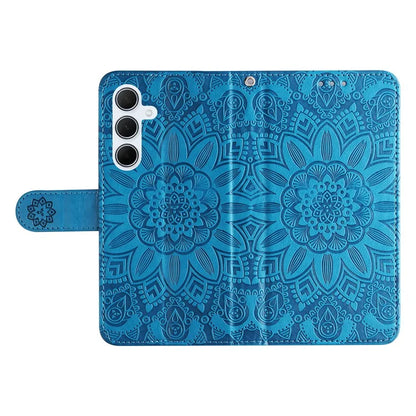 For Samsung Galaxy M35 5G Wallet Case PU Leather Sunflower Phone Cover Stand View