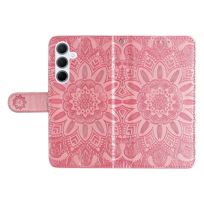 For Samsung Galaxy M35 5G Wallet Case PU Leather Sunflower Phone Cover Stand View