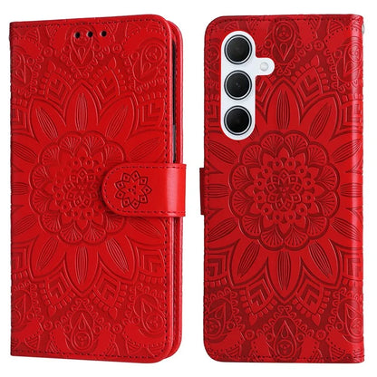 For Samsung Galaxy M35 5G Wallet Case PU Leather Sunflower Phone Cover Stand View