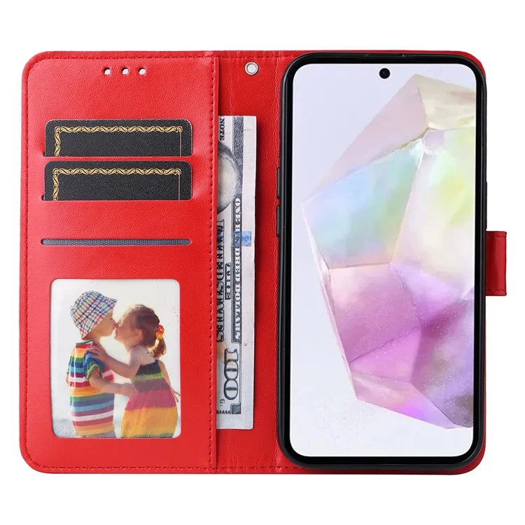 For Samsung Galaxy M35 5G Wallet Case PU Leather Sunflower Phone Cover Stand View