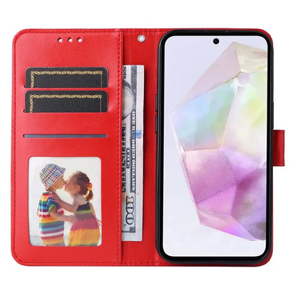 For Samsung Galaxy M35 5G Wallet Case PU Leather Sunflower Phone Cover Stand View