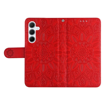 For Samsung Galaxy M35 5G Wallet Case PU Leather Sunflower Phone Cover Stand View
