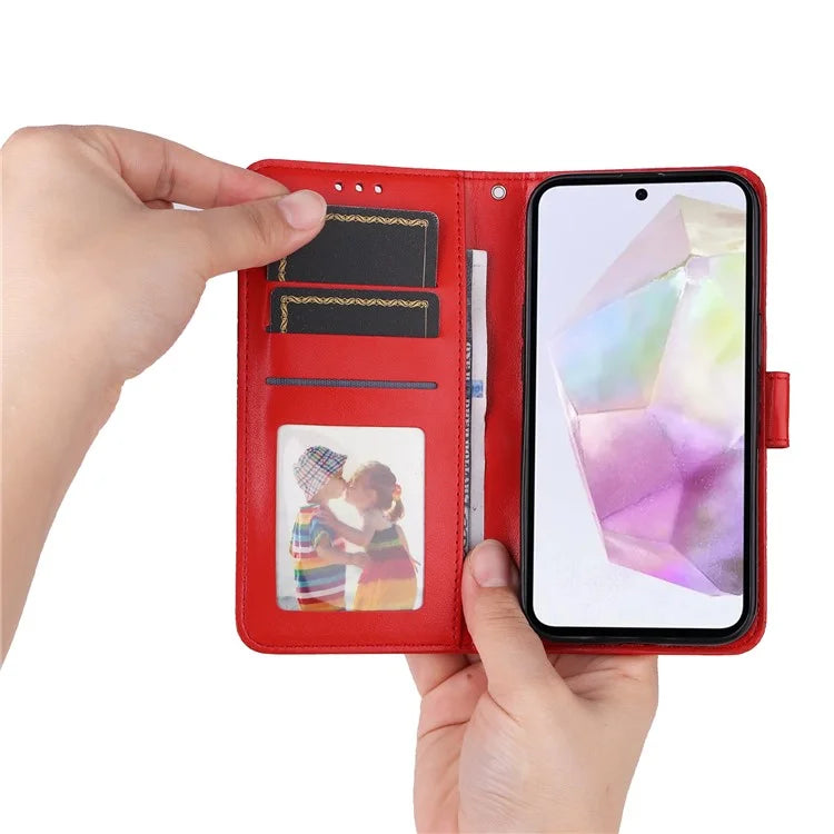 For Samsung Galaxy M35 5G Wallet Case PU Leather Sunflower Phone Cover Stand View