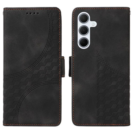 For Samsung Galaxy M35 5G Case Rhombus Starry PU Leather Phone Wallet Cover