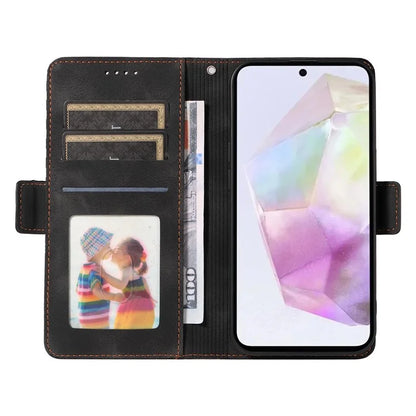 For Samsung Galaxy M35 5G Case Rhombus Starry PU Leather Phone Wallet Cover