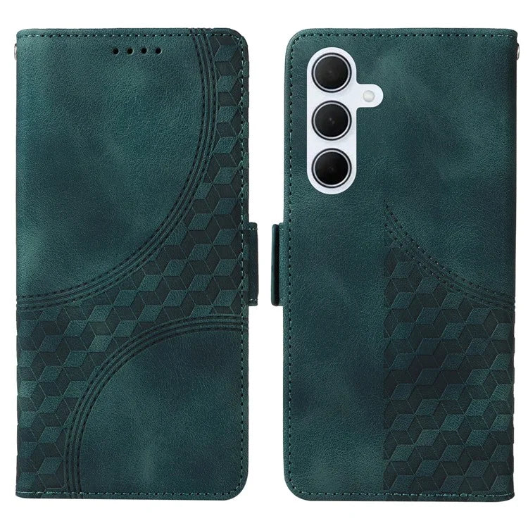 For Samsung Galaxy M35 5G Case Rhombus Starry PU Leather Phone Wallet Cover