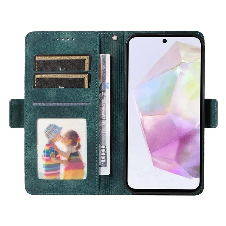 For Samsung Galaxy M35 5G Case Rhombus Starry PU Leather Phone Wallet Cover