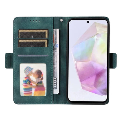 For Samsung Galaxy M35 5G Case Rhombus Starry PU Leather Phone Wallet Cover