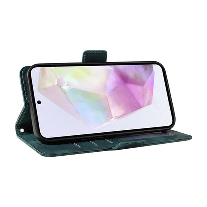 For Samsung Galaxy M35 5G Case Rhombus Starry PU Leather Phone Wallet Cover