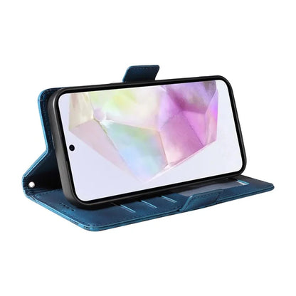 For Samsung Galaxy M35 5G Case Rhombus Starry PU Leather Phone Wallet Cover