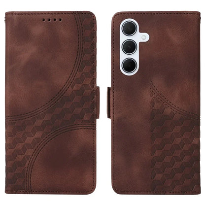 For Samsung Galaxy M35 5G Case Rhombus Starry PU Leather Phone Wallet Cover