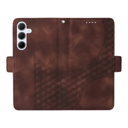 For Samsung Galaxy M35 5G Case Rhombus Starry PU Leather Phone Wallet Cover