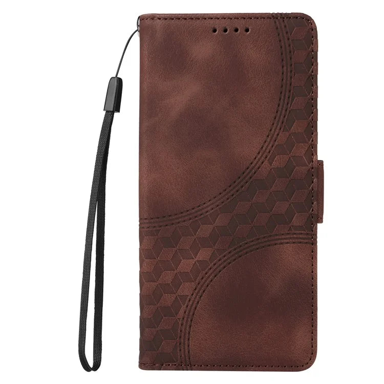For Samsung Galaxy M35 5G Case Rhombus Starry PU Leather Phone Wallet Cover