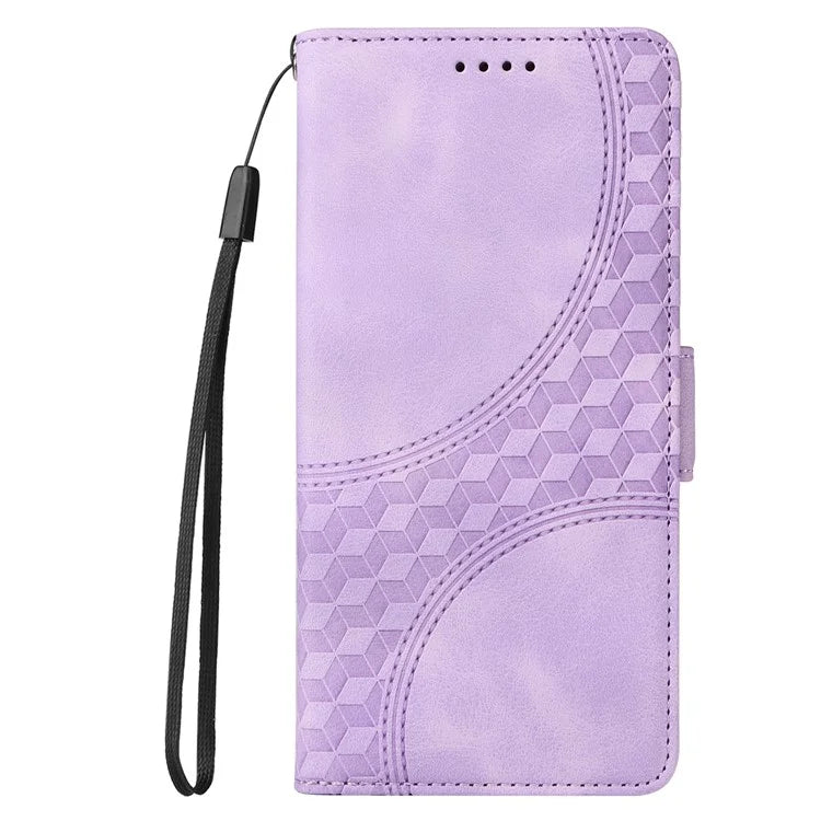 For Samsung Galaxy M35 5G Case Rhombus Starry PU Leather Phone Wallet Cover