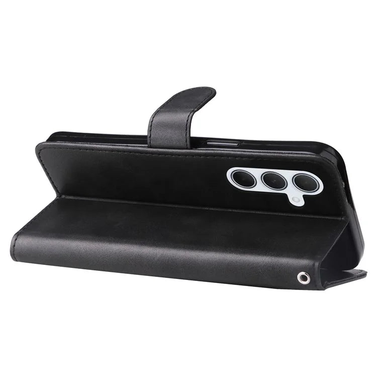 For Samsung Galaxy M35 5G Case Zipper Wallet PU Leather Stand Phone Cover