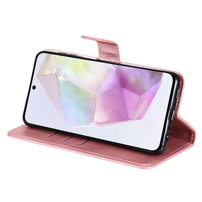For Samsung Galaxy M35 5G Case Zipper Wallet PU Leather Stand Phone Cover