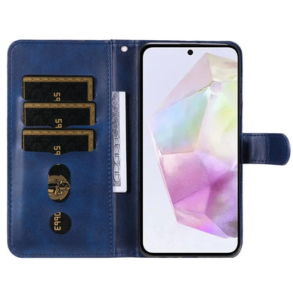 For Samsung Galaxy M35 5G Case Zipper Wallet PU Leather Stand Phone Cover