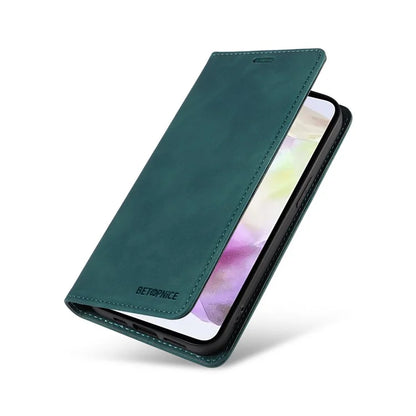 BETOPNICE 003 For Samsung Galaxy M35 5G Leather Case RFID Blocking Wallet Phone Cover
