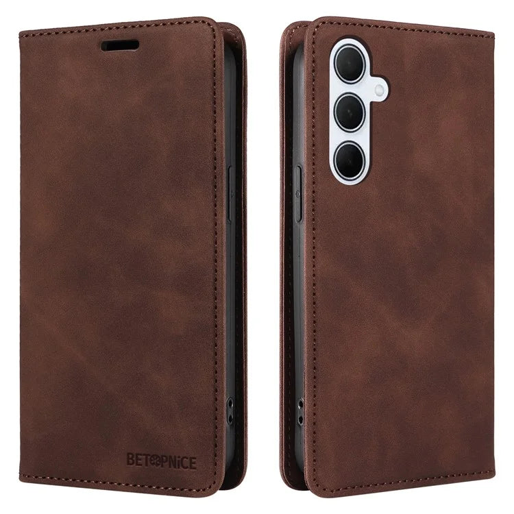 BETOPNICE 003 For Samsung Galaxy M35 5G Leather Case RFID Blocking Wallet Phone Cover