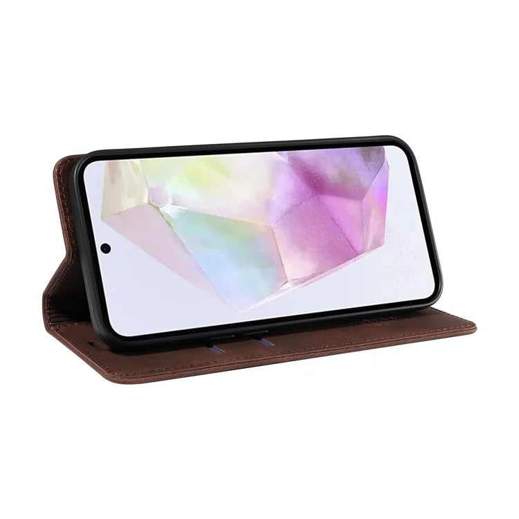 BETOPNICE 003 For Samsung Galaxy M35 5G Leather Case RFID Blocking Wallet Phone Cover