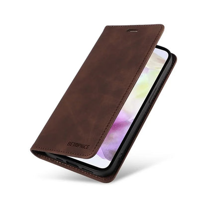 BETOPNICE 003 For Samsung Galaxy M35 5G Leather Case RFID Blocking Wallet Phone Cover
