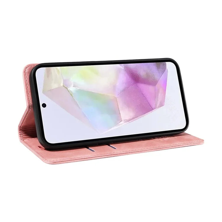BETOPNICE 003 For Samsung Galaxy M35 5G Leather Case RFID Blocking Wallet Phone Cover