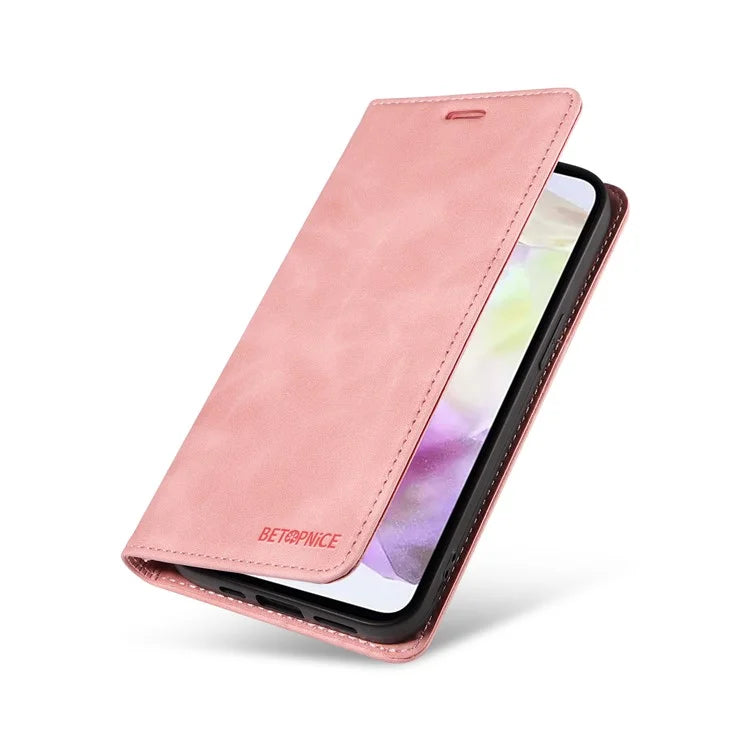 BETOPNICE 003 For Samsung Galaxy M35 5G Leather Case RFID Blocking Wallet Phone Cover