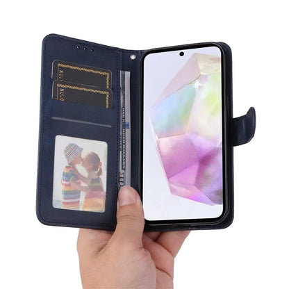 For Samsung Galaxy M35 5G Case Card Slots Wallet PU Leather Phone Cover