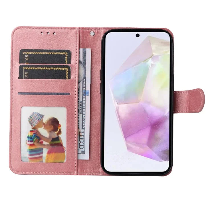 For Samsung Galaxy M35 5G Case Card Slots Wallet PU Leather Phone Cover