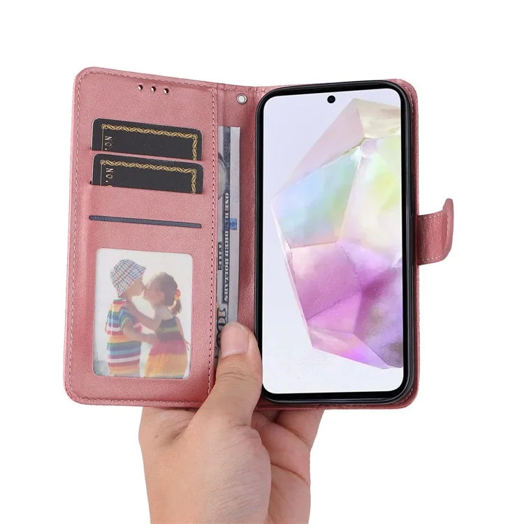 For Samsung Galaxy M35 5G Case Card Slots Wallet PU Leather Phone Cover