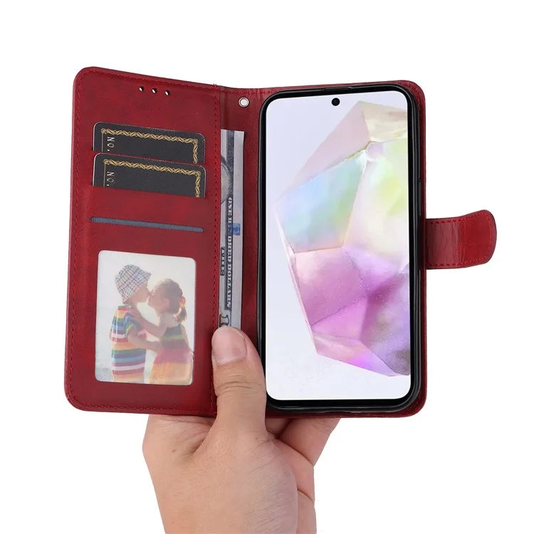 For Samsung Galaxy M35 5G Case Card Slots Wallet PU Leather Phone Cover
