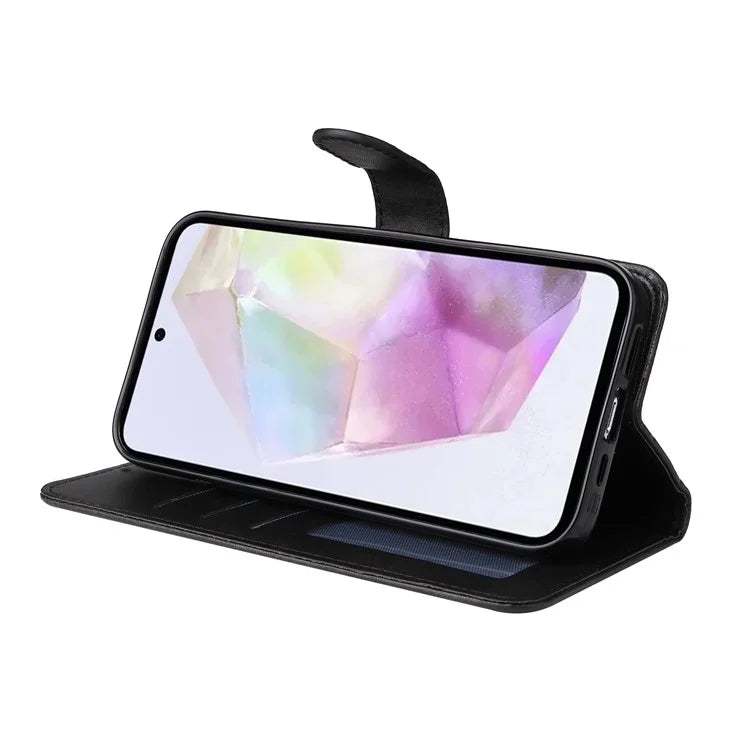 For Samsung Galaxy M35 5G Case Card Slots Wallet PU Leather Phone Cover