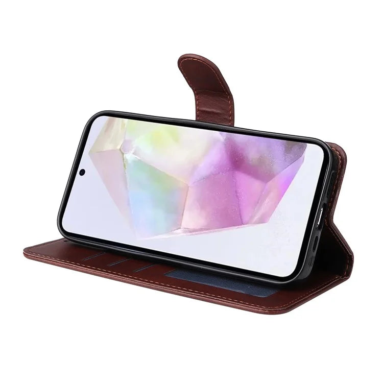 For Samsung Galaxy M35 5G Case Card Slots Wallet PU Leather Phone Cover