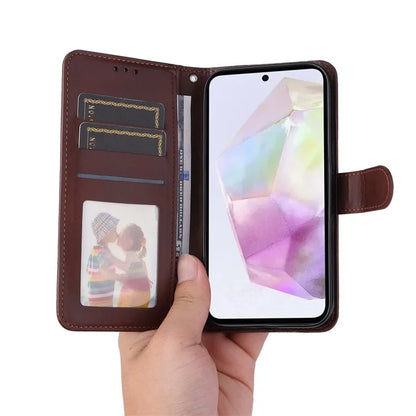 For Samsung Galaxy M35 5G Case Card Slots Wallet PU Leather Phone Cover