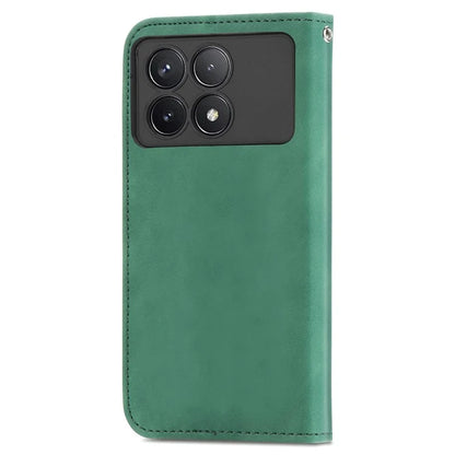 For Xiaomi Poco F6 Pro 5G / Redmi K70 5G / K70 Pro 5G Case Skin-Touch Leather Cover with Card Slots