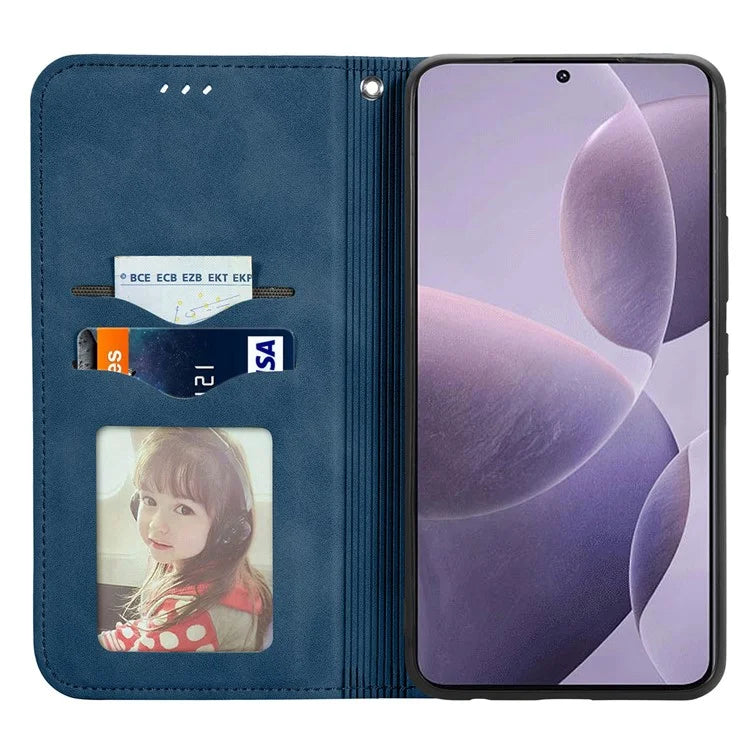 For Xiaomi Poco F6 Pro 5G / Redmi K70 5G / K70 Pro 5G Case Skin-Touch Leather Cover with Card Slots
