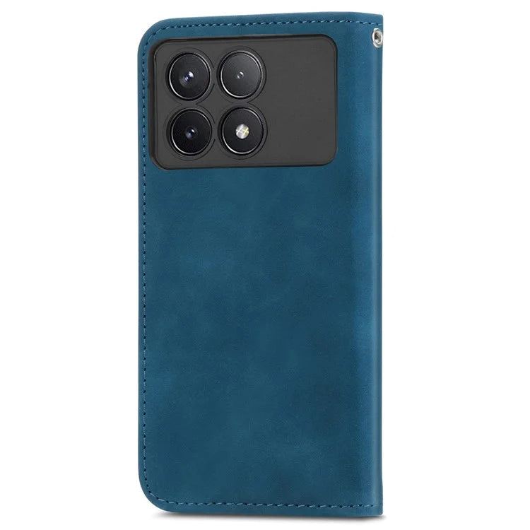 For Xiaomi Poco F6 Pro 5G / Redmi K70 5G / K70 Pro 5G Case Skin-Touch Leather Cover with Card Slots