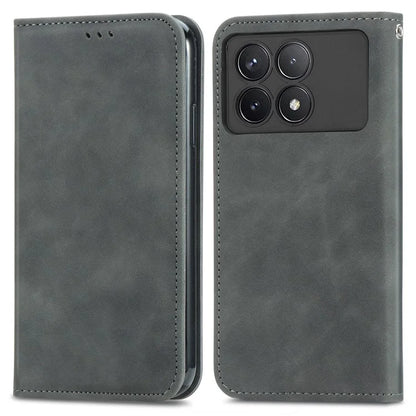 For Xiaomi Poco F6 Pro 5G / Redmi K70 5G / K70 Pro 5G Case Skin-Touch Leather Cover with Card Slots