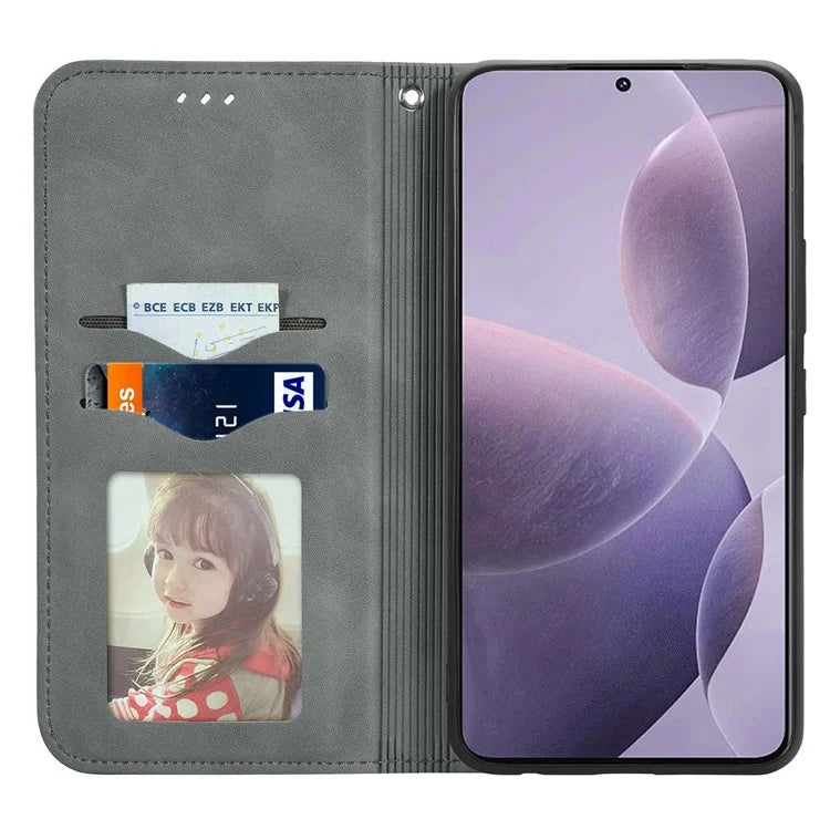 For Xiaomi Poco F6 Pro 5G / Redmi K70 5G / K70 Pro 5G Case Skin-Touch Leather Cover with Card Slots