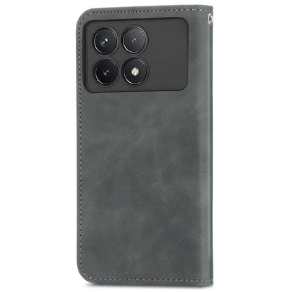For Xiaomi Poco F6 Pro 5G / Redmi K70 5G / K70 Pro 5G Case Skin-Touch Leather Cover with Card Slots